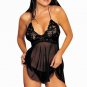 Super Thin Black Pink Purple Red Nightwear Women\'s Sexy Lingerie Lace Dress Underwear Babydoll Sle
