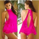 Women Sexy/Sissy Lace Lingerie Babydoll G-String Thong Underwear Nightwear UK