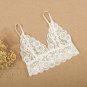 Hotsale Lace strappy bra halter crop top Hollow out Deep V neck tank top bralette camisole Women und