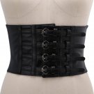 New women ultra wide adjustable slim body corset belt black PU leather retro design comfortable elas