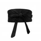 Fashion women belt Soft Faux suede Bowknot Body Shaping Bands Wide Belts corset ceinture femme match