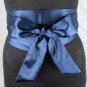 Vintage Wide Silk Woman Belt Ladies Double Circle Satin Belts Ceinture Femme Accessories Long Bantom
