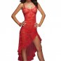 New Women\'s Sexy Lingerie Lace Long Babydoll Sleepwear+ G-string Nightwear Set X09