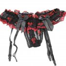 Women\'s Sexy Panties Garter For Stocking Lace Sexy Erotic Lingerie Garter Belt Women Belts Black Bo