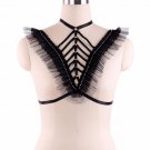 Women Black Lace Tops Elastic Body Cage Strap Exotic Body Harness Bondage Lingerie Belt Adjustable B