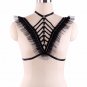 Women Black Lace Tops Elastic Body Cage Strap Exotic Body Harness Bondage Lingerie Belt Adjustable B