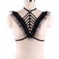 Women Black Lace Tops Elastic Body Cage Strap Exotic Body Harness Bondage Lingerie Belt Adjustable B