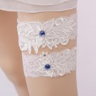 New Fashion Wedding Bride Garter Belt Hand Made Lace Leg GarterBelt 2 Piece Set For Female