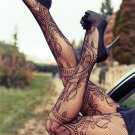 new 2017 Sexy Women Fashion Hollow Out Tights Mesh Stockings Floral Pattern Fishnet Pantyhose LC7959