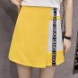 Summer Chiffon Skirts Fashion Style Women Patchwork Letter Printed Skirts Female A-line Anti-light H