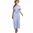 Fashion Sexy Elegant Long Maxi Women Shirt Dress Office Tunic Clothing Clothes Female Lady Vestido D