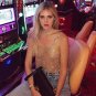 Slash neck shiny tank top Women rhinestone strap crop top Summer crystal backless short casual camis