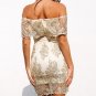 Off shoulder black floral embroidery dress Women sexy mesh bodycon dress vestidos Christmas elegant 