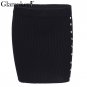 Sexy side split knitted skirts womens Soft casual a-line women skirt Female autumn winter short skir