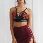 Sexy side split knitted skirts womens Soft casual a-line women skirt Female autumn winter short skir