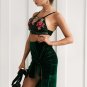 Side split sexy skirts womens Soft bow wrap velvet skirt women Autumn winter high waist bodycon mini