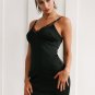 Sexy sleeveless elegant satin dress women Lace evening party dress sundress Summer dress short dress