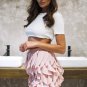 Ruffle pleated mini skirt Casual sexy skirt autumn winter High waist fashion lolita short skirt part