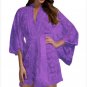 Summer Style White Belted Sexy Lace Robe For Women Kimono Lingerie Nightwear Open Front Bathrobe Wom