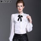 Brand Chiffon Blouse Demi-season Long Sleeve Shirt Female Spring and Autumn 2017 Womens One Piece Sh