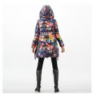 Women Down Coats CLJ Jackets Fashion Female Parka Secret Garden Oil Painting Flower Long Outwear Wom