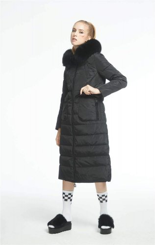 Fashion Womens Down Jacket White Duck Down Coat Zippers Pockets Size S-XL  Black Pink Green Silver N