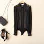 High Quality Blouse 2017 Spring New Brand Office Lady Tops Novelty Hollow Out Silk Shirt Women\'s Sl