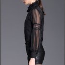 Band Lantern Floral Bow Blouse Commercial 2017 Slim Shirt White Female Elegant Embroidery Slim Black