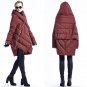 Women\'s down jacket 2016 New Winter Vintage Hooded 90% White duck down Fashion Down Coat Medium Lon