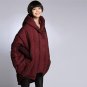 Fashionable style Personality Long Loose Large Size Hooded Women Cloak 90% White Duck Long-Sleeved C