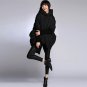 Fashionable style Personality Long Loose Large Size Hooded Women Cloak 90% White Duck Long-Sleeved C