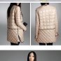 brand down jacket  womens PU patchwork detachable shirt paragraph single breasted long-sleeve thin d