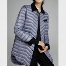 light thin buttons tailored collar down coat