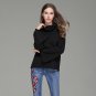 Autumn New Arrivel Backopen Women Sweater Knitted High Quality Women Turtleneck Speaker Sleeves Wrap