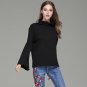 Autumn New Arrivel Backopen Women Sweater Knitted High Quality Women Turtleneck Speaker Sleeves Wrap