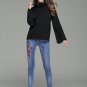 Autumn New Arrivel Backopen Women Sweater Knitted High Quality Women Turtleneck Speaker Sleeves Wrap