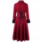 Cooler Master Vintage Women Coat Wool Blend Cloaks Winter Fur Trench Coat Women Hooded Jacket Female