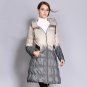 New Print Long Winter Jacket Women Duck Down Coat Female High Quality Thick Puffer Jacket Stand Coll