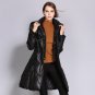 Natural Large Long Down Coat with Belt Women Thin Down Coat Female Warm Clothes High Quality Women\'