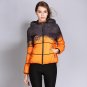 Plus Size Winter Women Down Jacket Flock Hooded Zipper Print Snow Coat Hooded Duck Down Coat Female