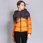 Plus Size Winter Women Down Jacket Flock Hooded Zipper Print Snow Coat Hooded Duck Down Coat Female