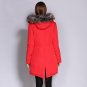 New Fashion Winter Women\'s Down Jacket Plus Size 90% White Duck Down Femme Coat Huge Fur Hooded Par
