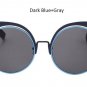 Women Oversized Cat Eye Sunglasses 2017 New Fashion Ladies Round Mirror Sun Glasses Female UV400