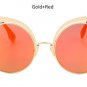 Women Oversized Cat Eye Sunglasses 2017 New Fashion Ladies Round Mirror Sun Glasses Female UV400
