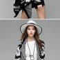 Long Knitted Cardigans Sweater Open Stitch Black Winter Sweaters Women\'s Cape Cardigan Poncho Long 