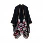 Thick Cashmere Scarves Ponchos and Capes Women Winter Scarf Floral Solid Striped Warm Knit Shawls Pl