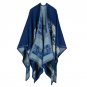 Thick Cashmere Scarves Ponchos and Capes Women Winter Scarf Floral Solid Striped Warm Knit Shawls Pl