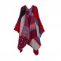 Thick Cashmere Scarves Ponchos and Capes Women Winter Scarf Floral Solid Striped Warm Knit Shawls Pl