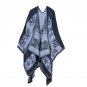 Thick Cashmere Scarves Ponchos and Capes Women Winter Scarf Floral Solid Striped Warm Knit Shawls Pl