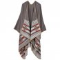 Thick Cashmere Scarves Ponchos and Capes Women Winter Scarf Floral Solid Striped Warm Knit Shawls Pl
